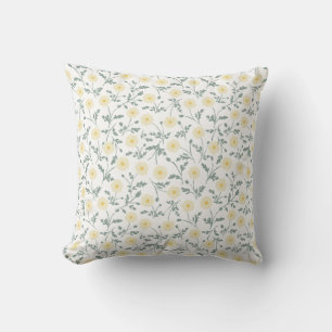 Vintage Spring Modern Farmhouse Daisy Pattern Cushion