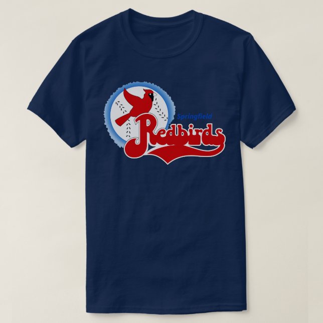Vintage Springfield Redbirds Baseball TShirt (Design Front)