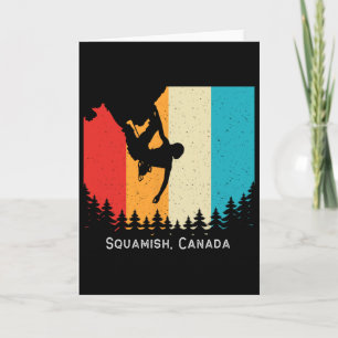 Vintage Squamish, Canada Rock Climbing Bouldering  Card