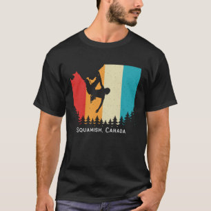 Vintage Squamish Canada Rock Climbing Bouldering M T-Shirt