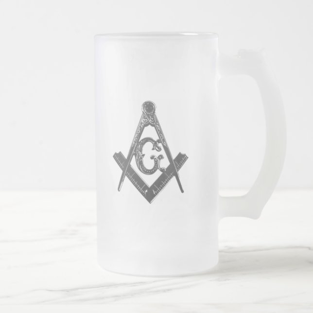 Vintage Square & Compasses Mugs (Right)