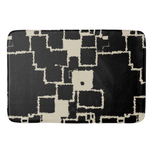 Vintage Squares   Bath Mat (Front)