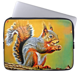 Vintage Squirrel in Nature Laptop Sleeve