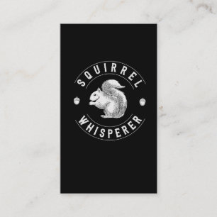 Vintage Squirrel Whisperer Funny Nut lover Business Card