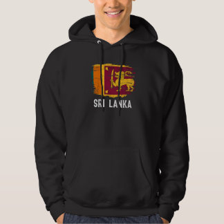 Vintage Sri Lanka Flag For Sri Lankan Hoodie