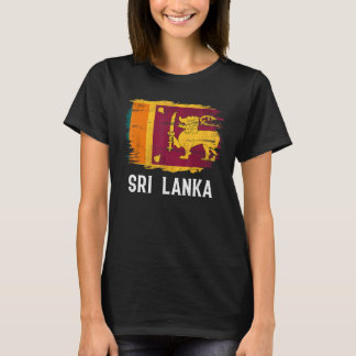 Vintage Sri Lanka Flag For Sri Lankan T-Shirt