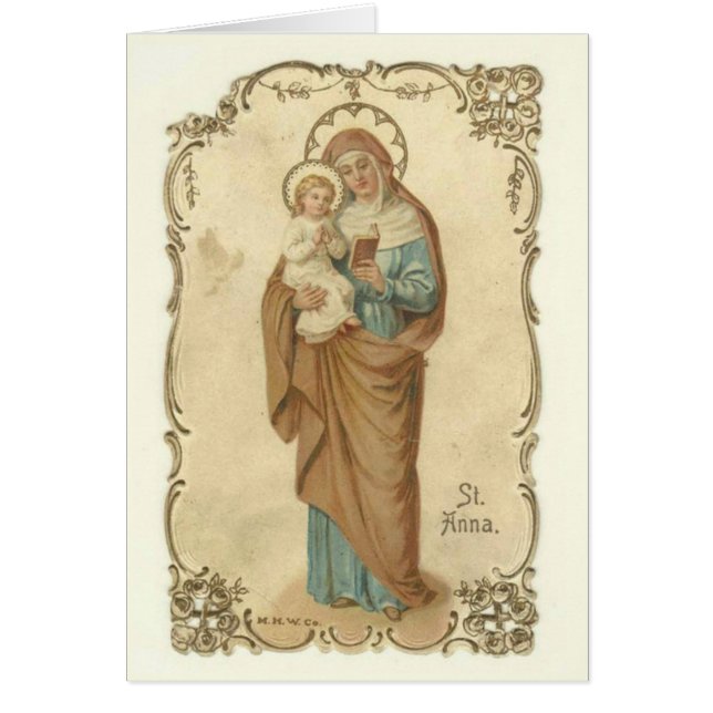 Vintage St. Anne Virgin Mary Prayer (Front)