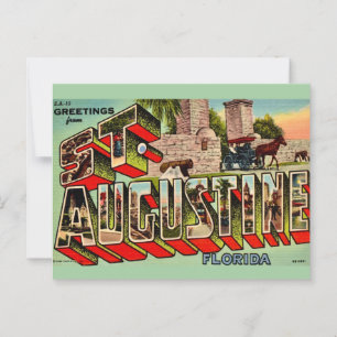Vintage St Augustine Florida Postcard