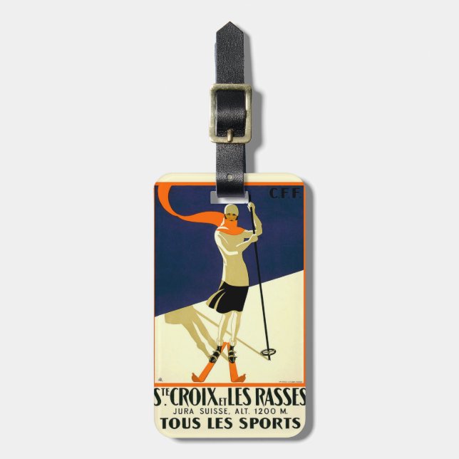 Vintage St Croix Luggage Tag (Front Vertical)