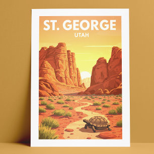 Vintage St. George Utah Postcard