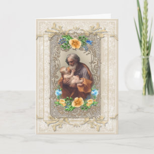 Vintage St. Joseph Jesus Religious Catholic Card