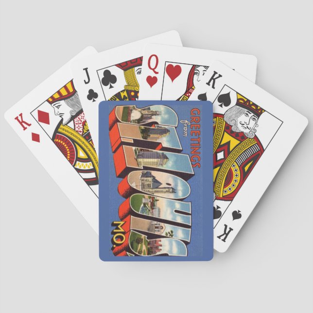 Vintage St Louis Missouri Playing Cards (Back)