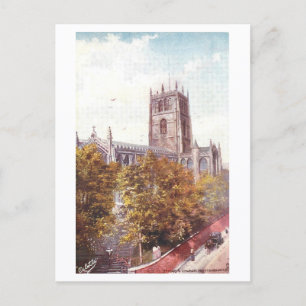 Vintage St. Mary's Church, Nottingham Postcard