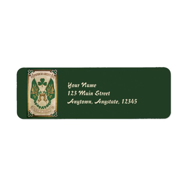 Vintage St. Patricks Day Address Labels (Front)