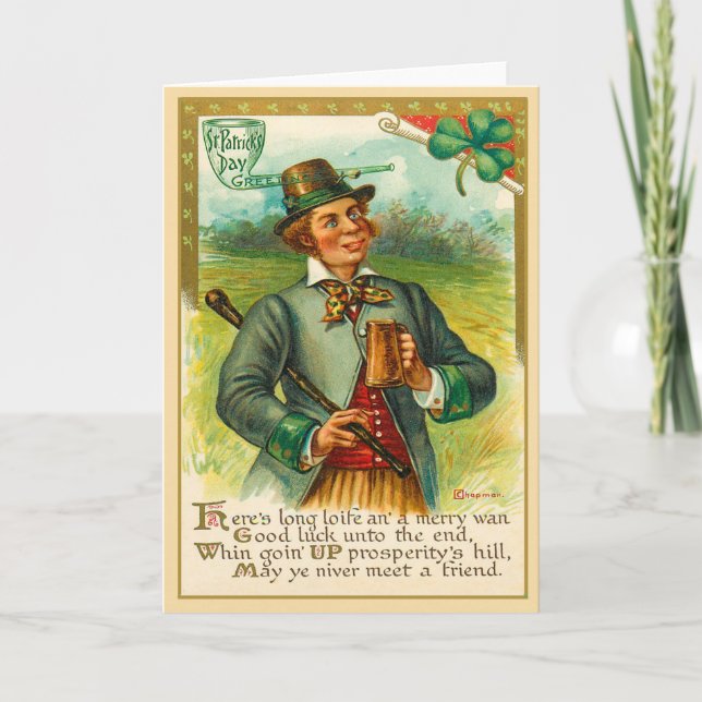 Vintage St Patrick's Day Card (Front)