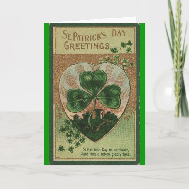 Vintage St Patricks Day Card (Front)