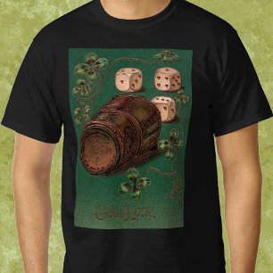 Vintage St. Patrick's Day, Good Luck Irish Dice T-Shirt
