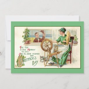 Vintage St. Patrick's Day Greeting Holiday Card