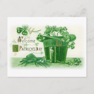 Vintage St. Patricks Day Greeting Postcard