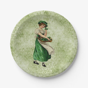 Vintage St Patrick's Day Paper Plates