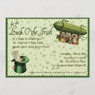Vintage St. Patrick's Day Party Invitation