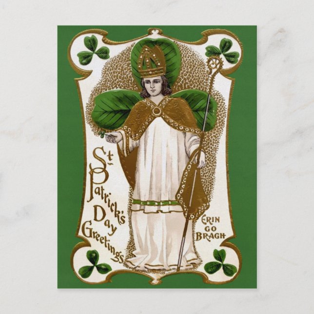 Vintage St. Patrick's Day Postcard (Front)