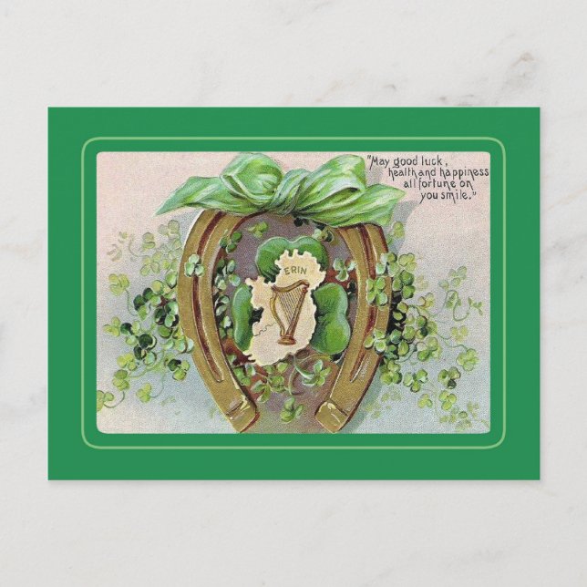 Vintage St Patrick's Day postcard (Front)