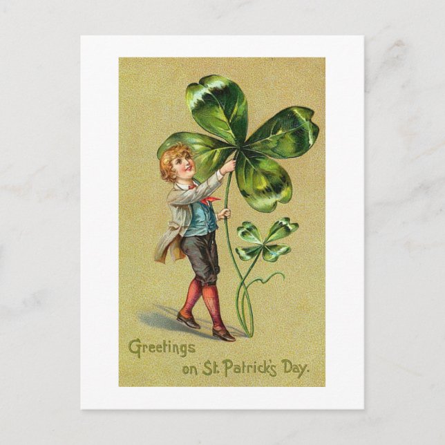 Vintage St. Patricks Day Postcard (Front)