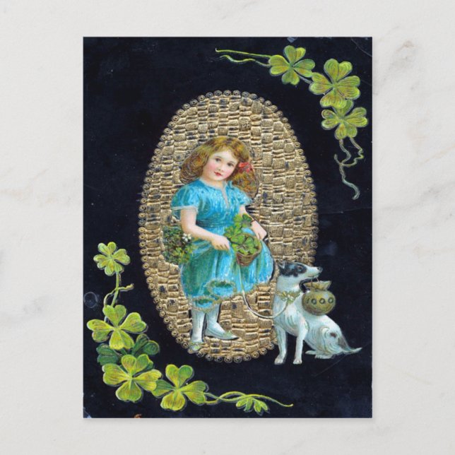 Vintage St Patrick's Day Postcard (Front)