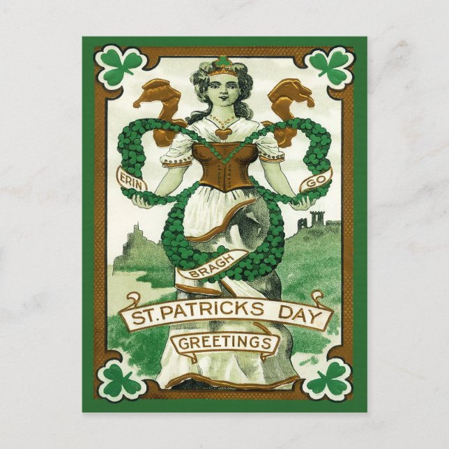 Vintage St. Patrick's Day Postcard (Front)