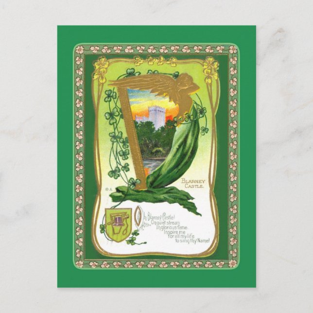 Vintage St Patrick's Day postcard (Front)