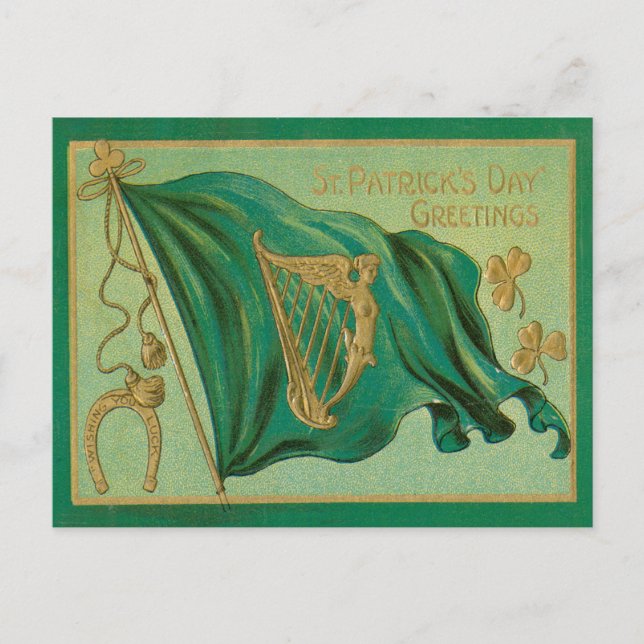 Vintage St. Patrick's Day Postcard (Front)