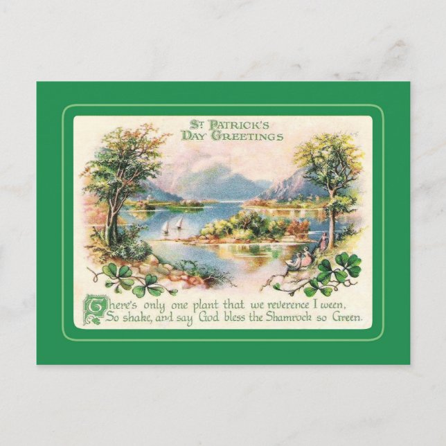 Vintage St Patrick's Day postcard (Front)