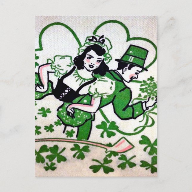 Vintage St Patrick's Day Postcard (Front)