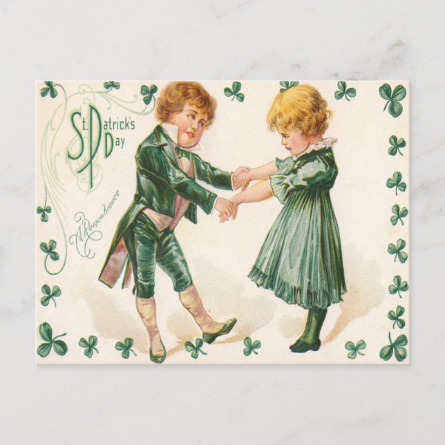 Vintage St. Patrick's Day Postcard (Front)