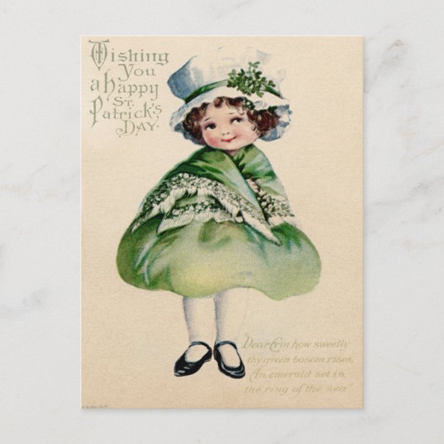 Vintage St Patrick's Day Postcard (Front)