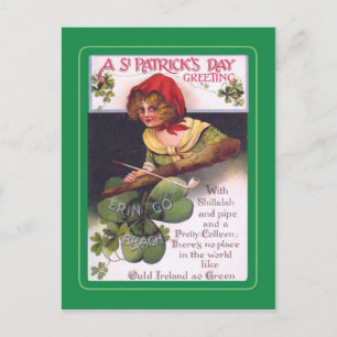 Vintage St Patrick's Day postcard