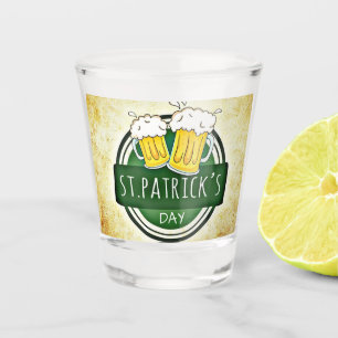 Vintage St Patrick's Day Shot Glass