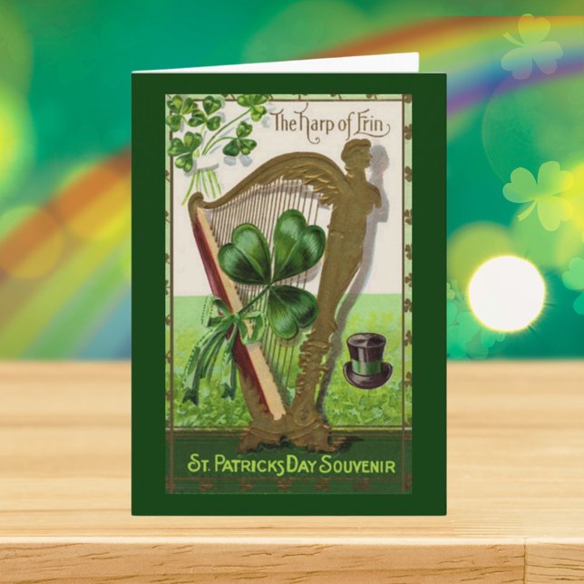 Vintage St. Patrick's Day Souvenir Card (Vintage St. Patrick's Day Souvenir Card)