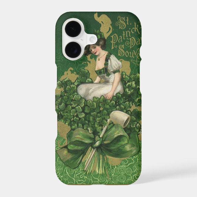 Vintage St. Patrick's Day Souvenir, Irish Lass (Back)