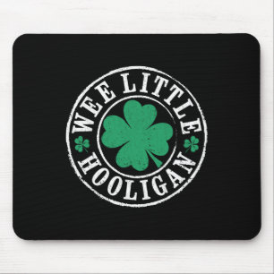 Vintage St Patrick's Day Wee Little Hooligan Toddl Mouse Mat