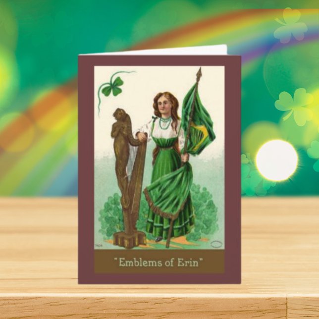 Vintage St. Patrick's Emblems of Erin Card (Vintage St. Patrick's Emblems of Erin Card)