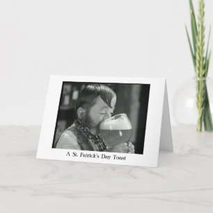 Vintage St. Pat's Day - An Irish Drinking Toast, Card