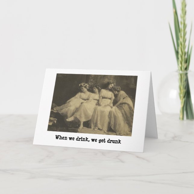 Vintage St. Pat's Day - Sleeping It Off., Card (Front)