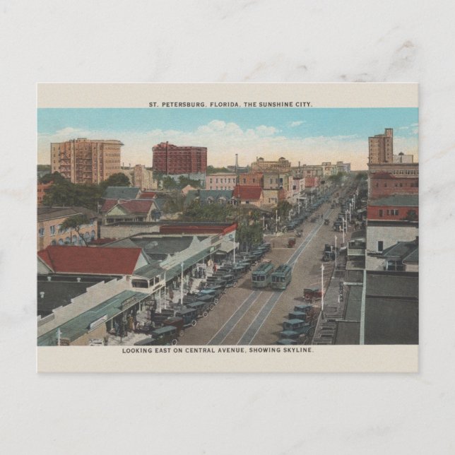Vintage St. Petersburg Florida Postcard (Front)