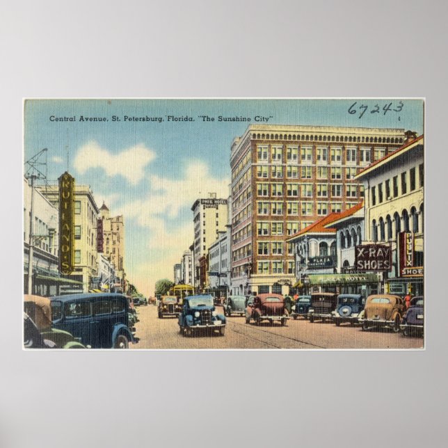 Vintage St. Petersburg Florida Poster (Front)