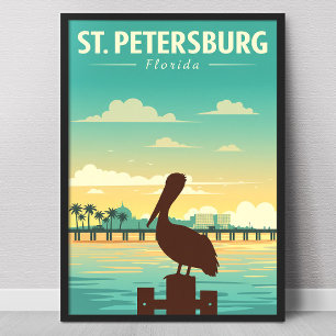 Vintage St. Petersburg Florida Poster