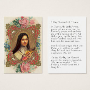 Vintage St. Therese the Little Flower Novena/Roses