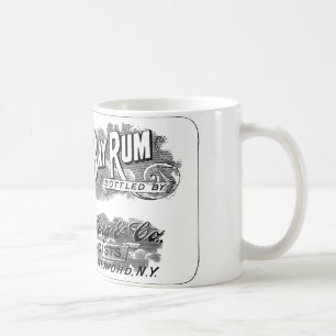 Vintage St. Thomas Bay Rum Advertising Logo Label Coffee Mug