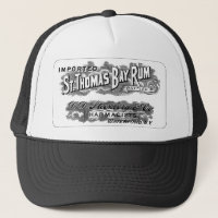 Vintage St. Thomas Bay Rum Advertising Logo Label